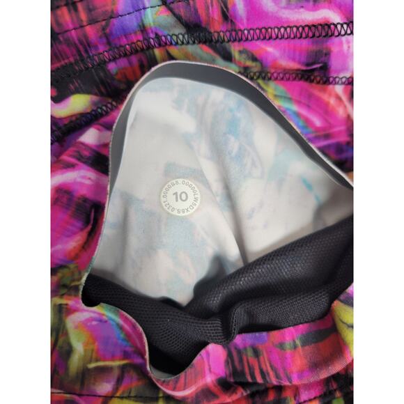 Lululemon Fast Free High Rise Tight 25" *Nulux Hyper Flow‎ Pink Multi Size 10 HR - Picture 5 of 9